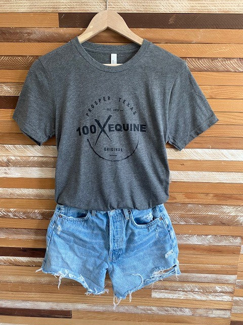 100X Equine circle logo t-shirt
