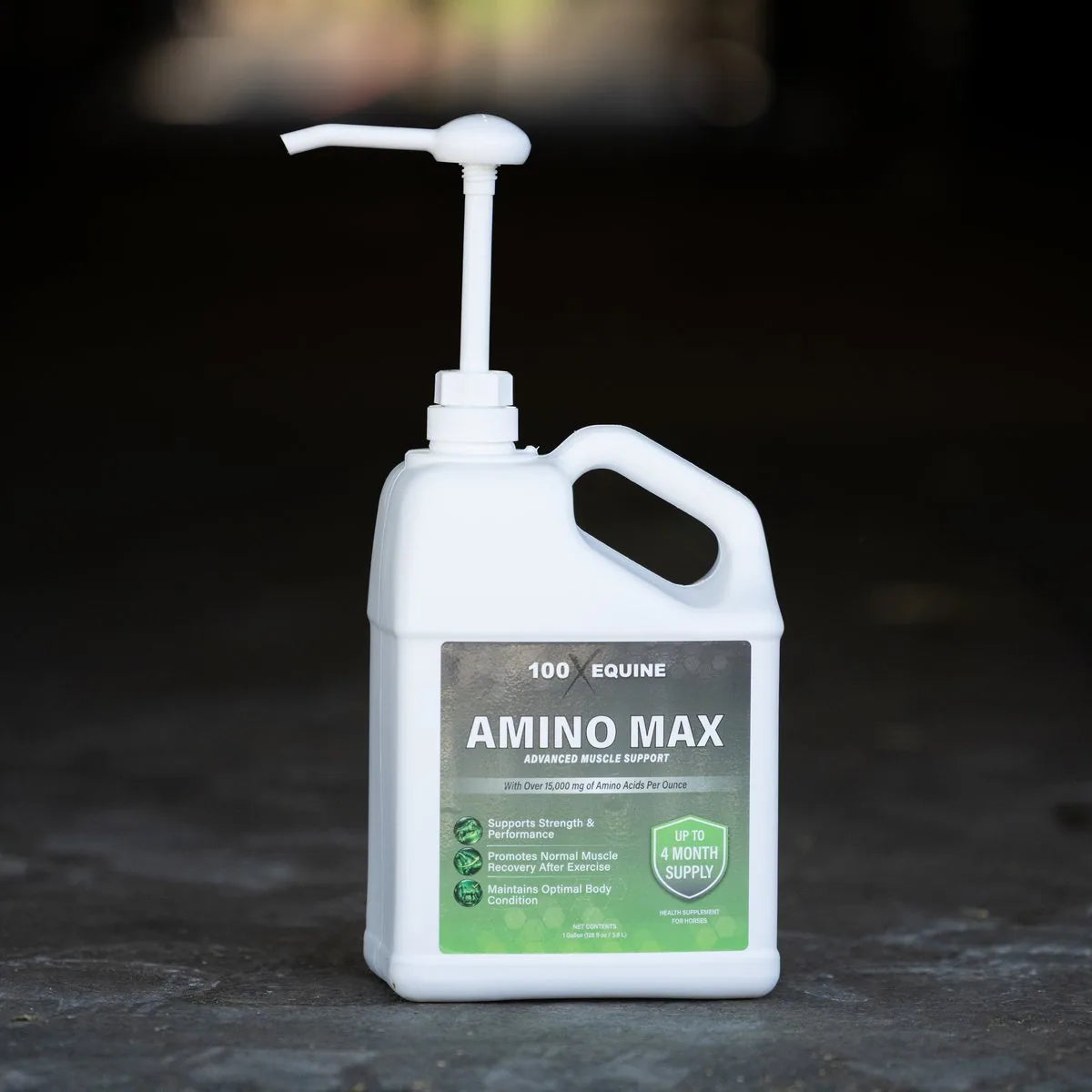 Amino-MAX 1 gallon jug, front