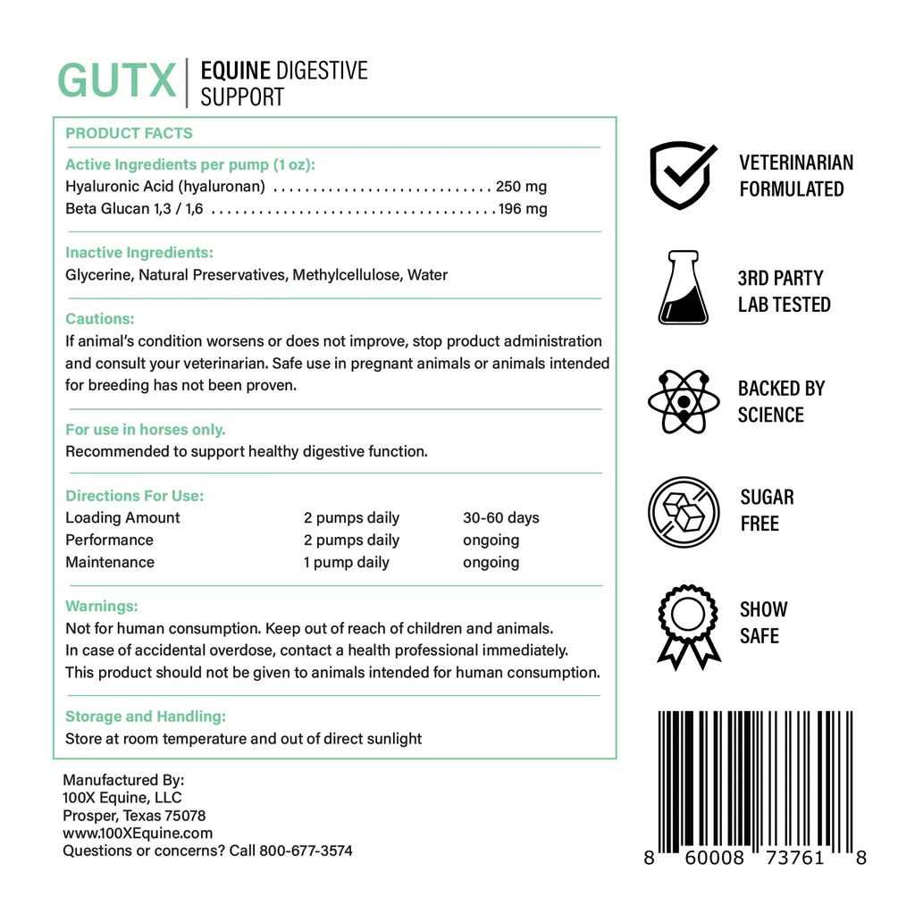 Gut X back label